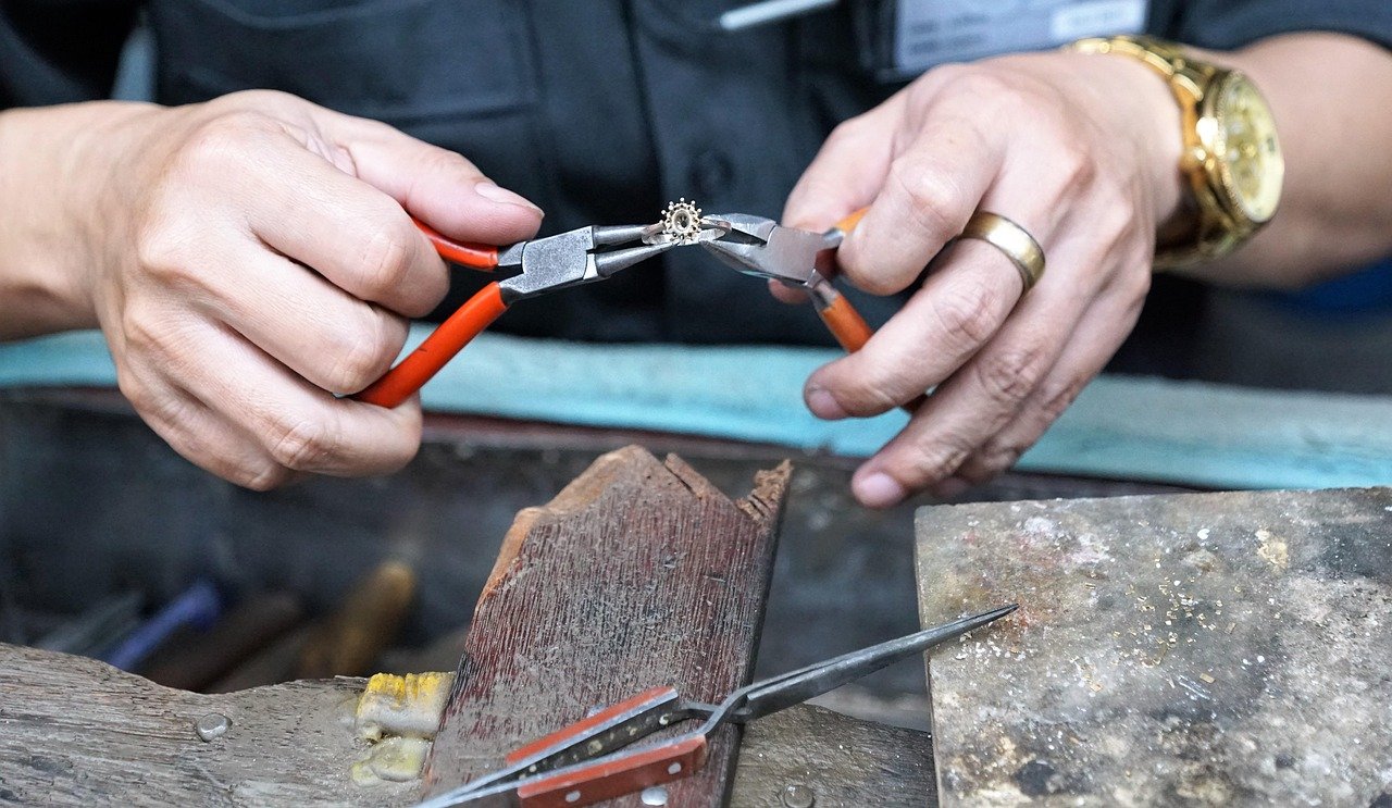 Wax carving, in progress